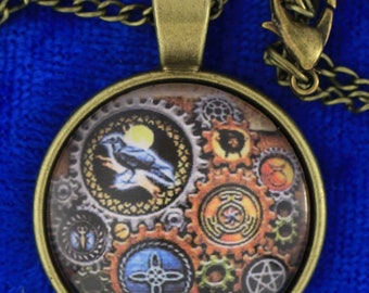 Star Witches Shadowbox Necklace or Keychain