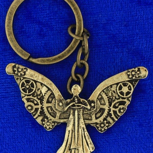 Angelic Clockwork Necklace or Keychain Gears Mortal Instruments image 3