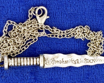 Rumplestiltskin Sword Necklace or Keychain Once Upon a Time