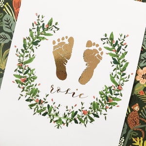 Baby Foot or Hand Print - A4 Print