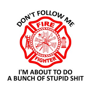 Don&#39;t Follow Me Maltese Cross - SVG, PNG Digital Download