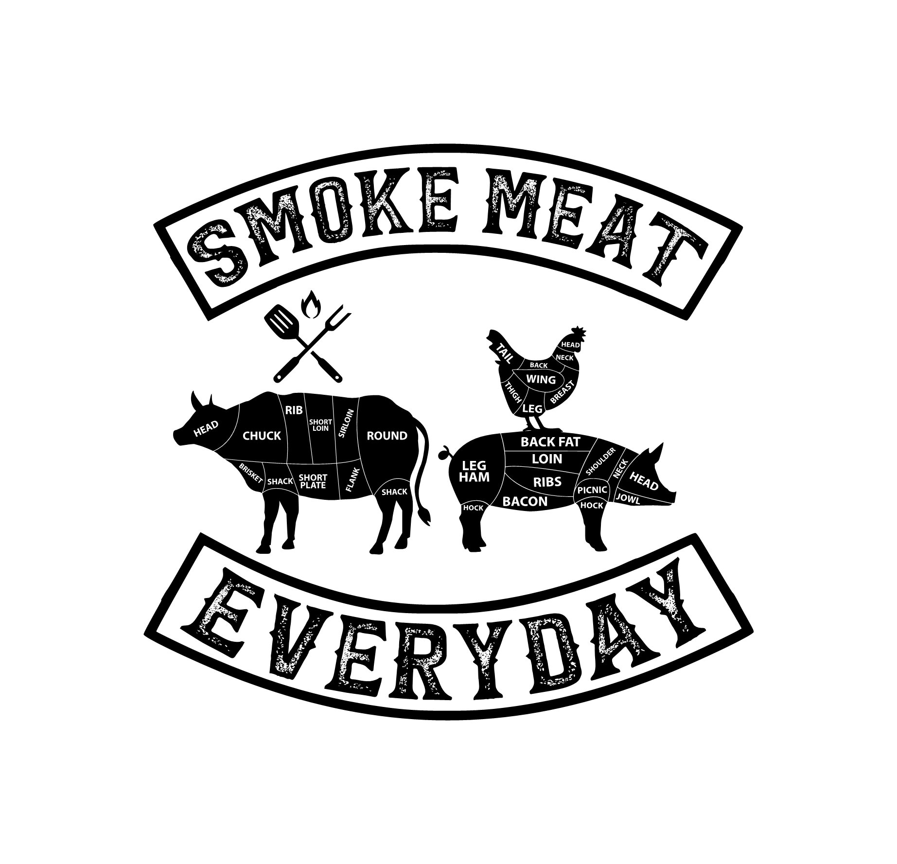 Smoke Meat Everyday - SVG, PNG Digital Download - Etsy Australia