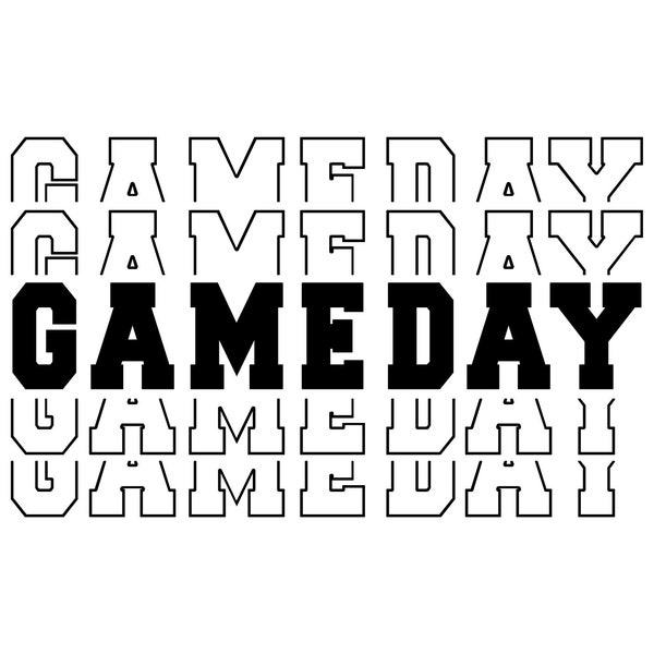 GameDay - SVG, PNG Digital Download