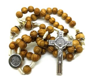Saint Benedict Rosary, St Benedict Medal Rosary, Catholic Rosary, Rosary For Favors, Rosary For Men Women, Rosary Necklace