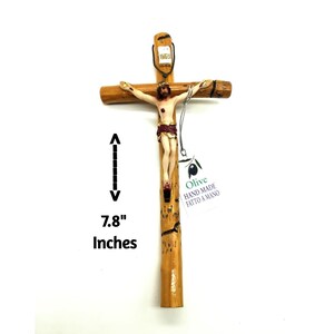 Olive Wood Cross, Wall Cross, Handmade Cross, Wooden Wall Cross, Wall Crucifix, Wedding Cross Gifts, Catholic Cross, Christian Home Decor