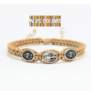 Miraculous medal bracelet, women catholic bracelet, saint mary bracelet, religious bracelet, christian gift, catholic jewelry, gift for mom