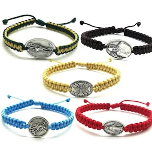 Choose Your Saint Catholic Bracelet, Catholic Charm, Saint Medal Bracelet, Catholic Jewelry, Custom Bracelet, Religious Gift Men Women Kids