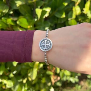 Catholic Chain Saints Bracelet Saint Benedict Patron Saint Gift