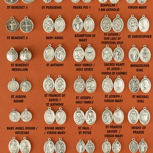 WHOLESALE 1 5 10 25 Holy Spirit Art Dove Charm Medal Pendant Catholic Medals Lot, Catholic DIY Jewelry Bulk image 10