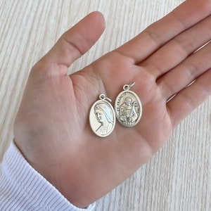 WHOLESALE 1 5 10 25 Saint St Francis Of Assisi Virgin Mary Holy Mother Pendant Charm Medals Catholic Medals Lot, Catholic DIY Jewelry Bulk