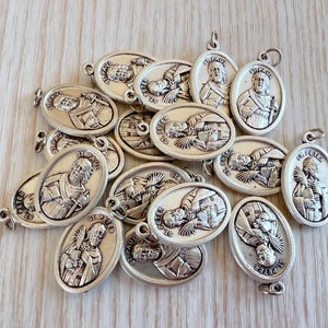 CATHOLIC MEDALS WHOLESALE Saint St Peter Paul Pendant Charm Medals Bulk 1 5 10 25, Catholic Medals Lot, Catholic Jewelry Bulk