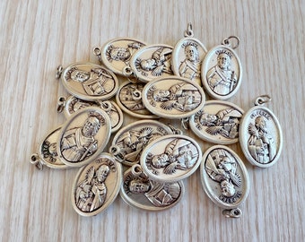 CATHOLIC MEDALS WHOLESALE Saint St Peter Paul Pendant Charm Medals Bulk 1 5 10 25, Catholic Medals Lot, Catholic Jewelry Bulk