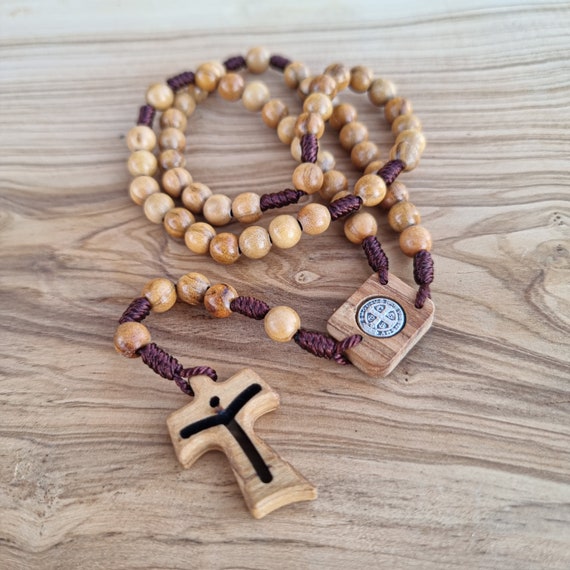 Zerodis Rosario de madera, regalos religiosos de estilo unisex, 10  unidades, rosarios católicos de madera para hombres y mujeres