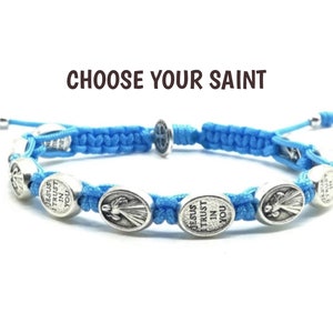 Göttliche Gnade Armband, Göttliche GnadenMedaille, Göttliche Gnade Charm, Jesus ich vertraue auf Dich, WÄHLE DEIN HEILIGES Armband, St. Scapular Therese