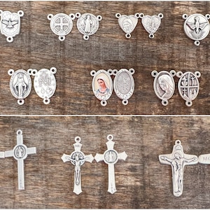 DIY ROSARY KIT, Diy Jewelry Kit, Make Your Rosary, Beads For Rosary Making, Choose Cross And Centerpiece, Rosary Making Kit Supplies