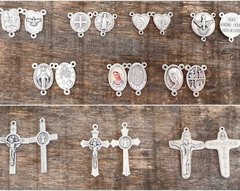 DIY ROSARY KIT, Diy Jewelry Kit, Make Your Rosary, Beads For Rosary Making, Choose Cross And Centerpiece, Rosary Making Kit Supplies