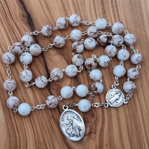 St Anthony Chaplet, Catholic Rosary, Colorful Rosary Beads, Prayer Rosary, Saint Anthony Medal, Religious Gift