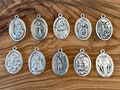 Catholic Medals Lot, 10 CATHOLIC CHARMS, Patron Saint Medals Lot, Saint Charms Bulk, Catholic Medals Bulk, Religious Medals Lot product logo