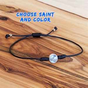 Simple Catholic St Gerard Charm Bracelet, Patron Saint of Mothers Fertility, Pregnancy Gift, New Mom Bracelet, Saint Gerard Majella Medal