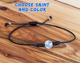 Simple Catholic St Gerard Charm Bracelet, Patron Saint of Mothers Fertility, Pregnancy Gift, New Mom Bracelet, Saint Gerard Majella Medal