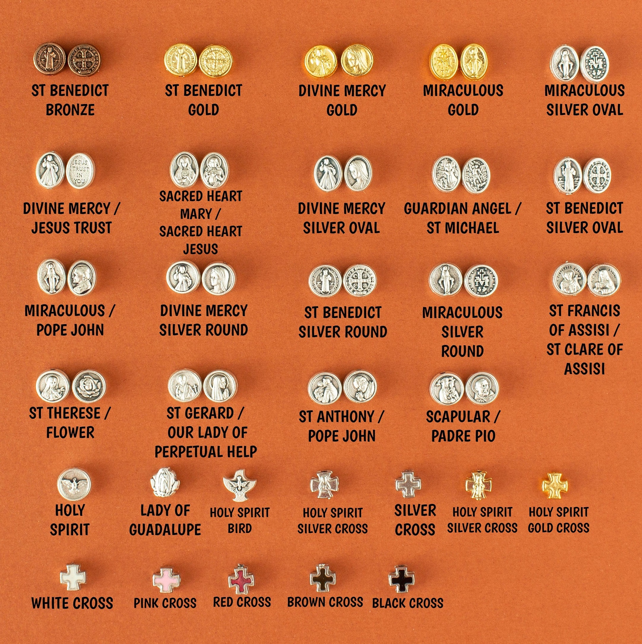 Catholic Medals Lot Saint Medal Wholesale Medals for Etsy