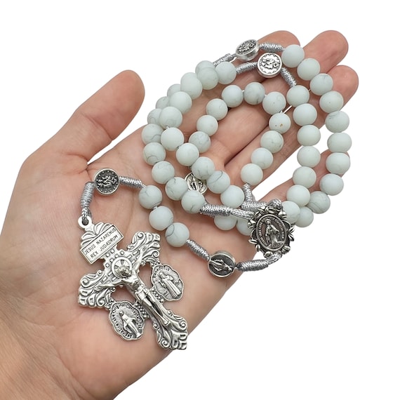 Pardon Crucifix Rosary With St Benedict Medal And Wooden Prayer