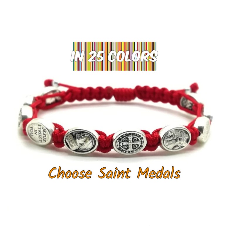 Catholic Saints Bracelet Blessing Bracelet Protection Etsy