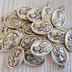 WHOLESALE 1 5 10 25 Saint Pierre Saint Pierre Paul Saint Paul Pendentif Médailles de Charme Médailles Catholiques Lot, Bricolage Catholique Bijoux Vrac