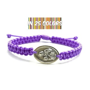 St Anne Armband, Heilige Anne Medaille, Schwangerschaft Geschenk, Großmutter Geschenk, Frauen Heilige, Arbeitsgeschenke, Lehrer Geschenke, katholische Frauen Armband