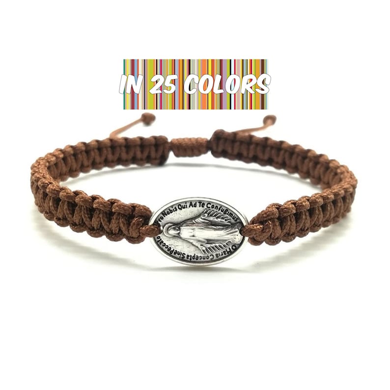 Miraculous Medal Bracelet for Men Women or Kids Catholic Etsy