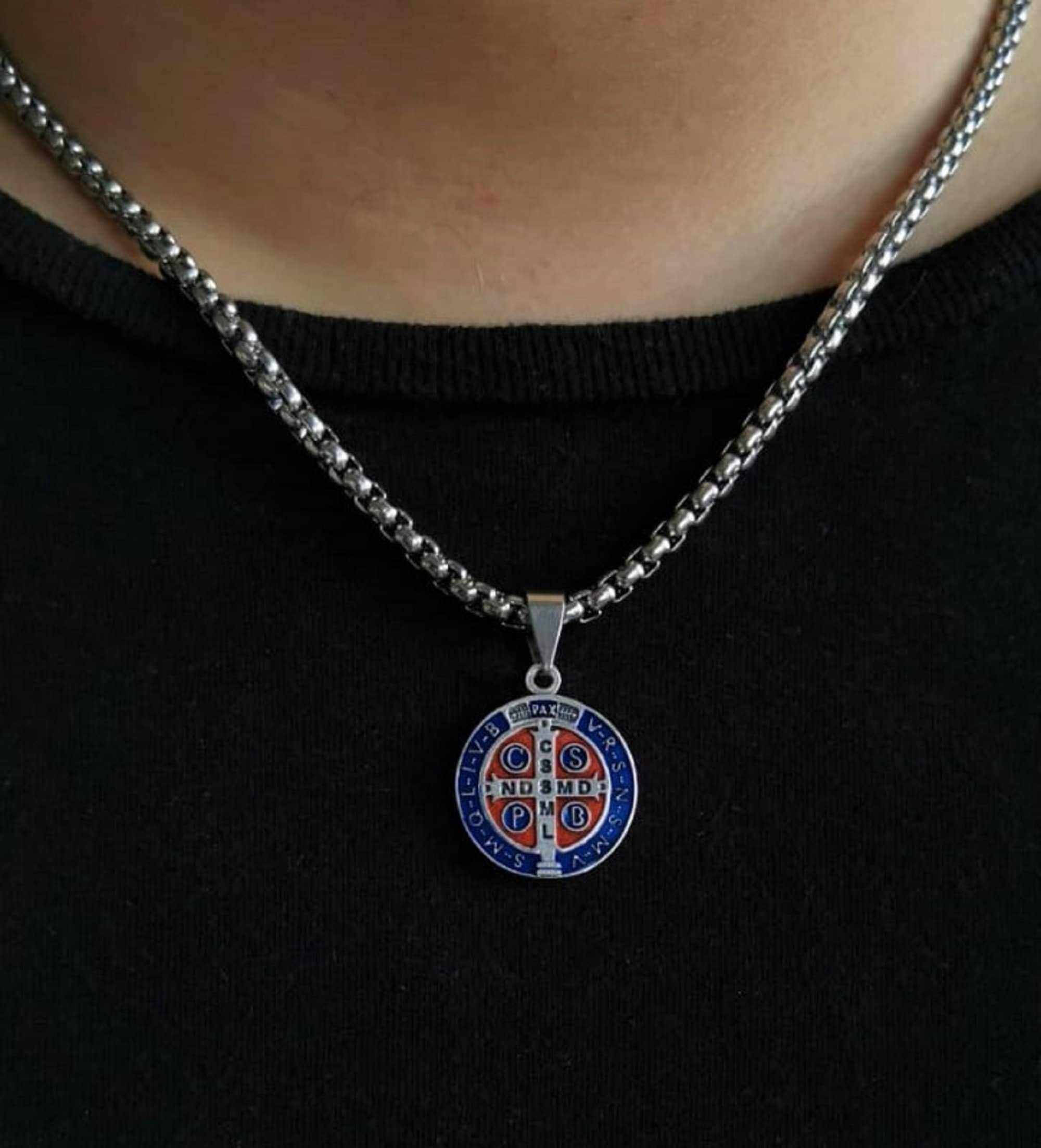 Collana Pendente A Medaglione Di San Michele |Xenos Jewelry - Foto 3