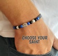 Colorful Bead Catholic Saint Bracelet, Catholic Bracelet, St Benedict, St Michael, Miraculous Medal, Scapular, Divine Mercy, Women Men Kids product logo
