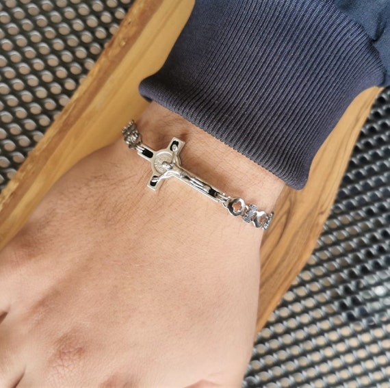 Catholic chain bracelet deals