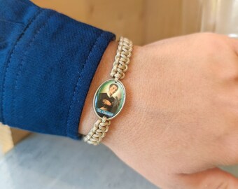 Saint Gerard Bracelet - St Gerard Medal -  Saint of Pregnancy Fertility - Expecting Mother Father Gift - New Parents Bracelet