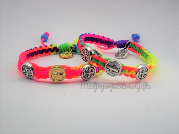 Pulseras San Benito para niños, pulseras para niños, pulsera católica para  niños, regalo de madrina, pulsera de bendición para niños y niñas -   México