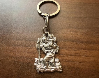 Saint Christopher Keychain From Medjugorje, Drivers Protection Gift