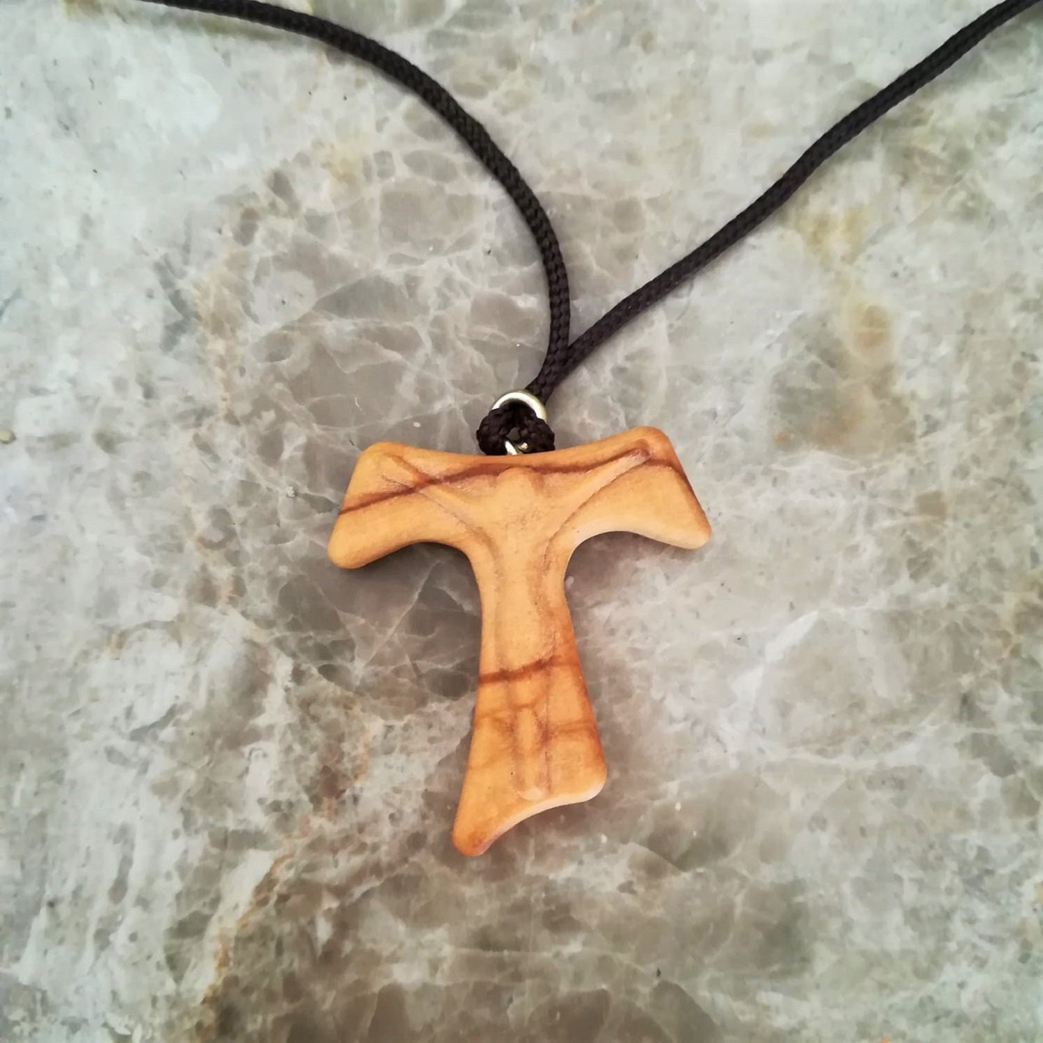 Kelly's Olive Wood Cross Necklaces (Set of 3)