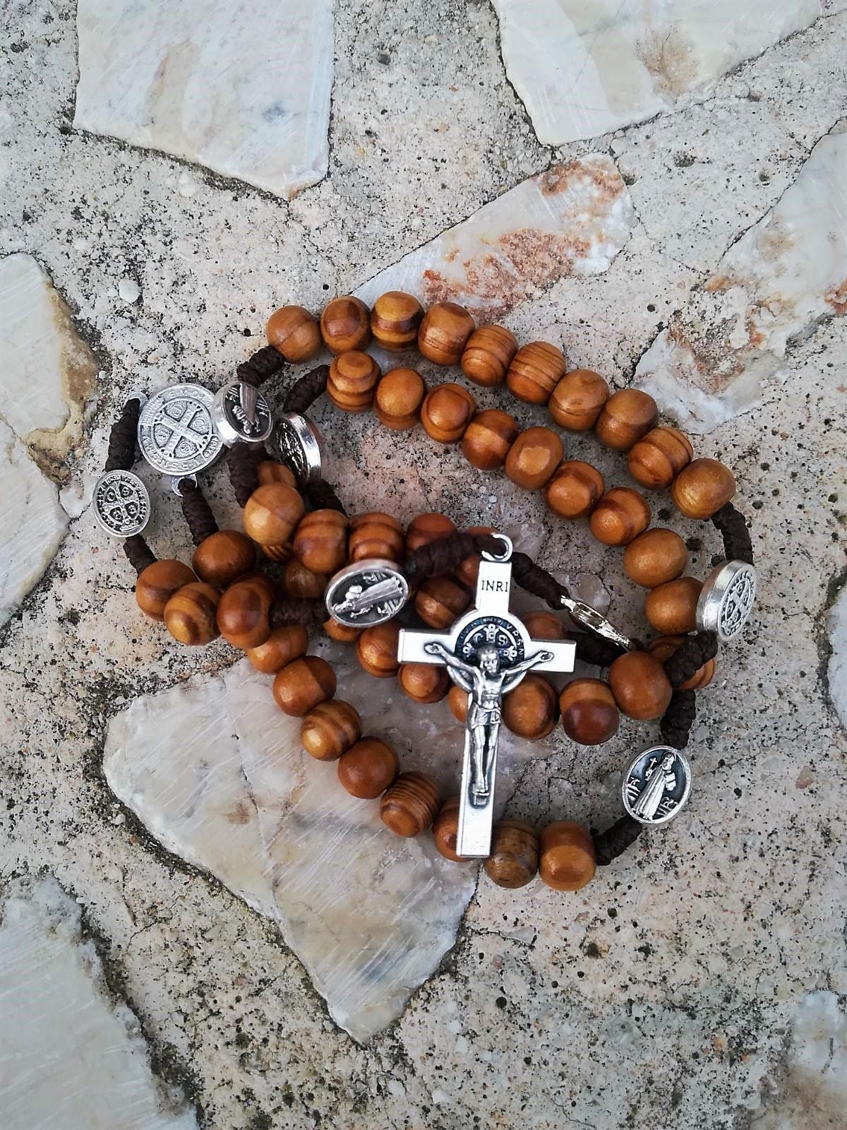 Wooden Rosary Catholic Rosary Beads 