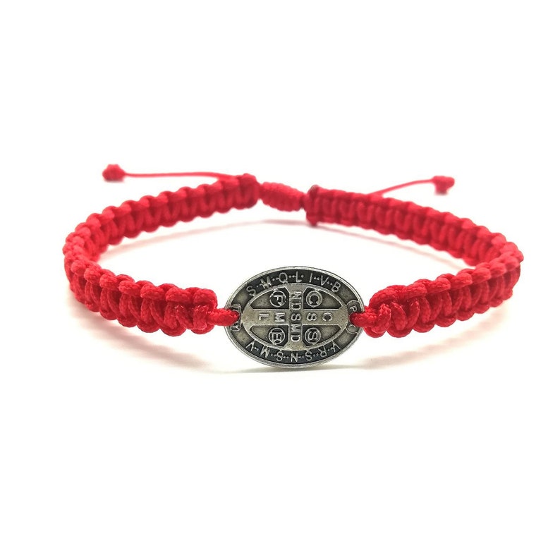 Catholic Bracelet W/ St Benedict Medal San Benito Bracelet Etsy