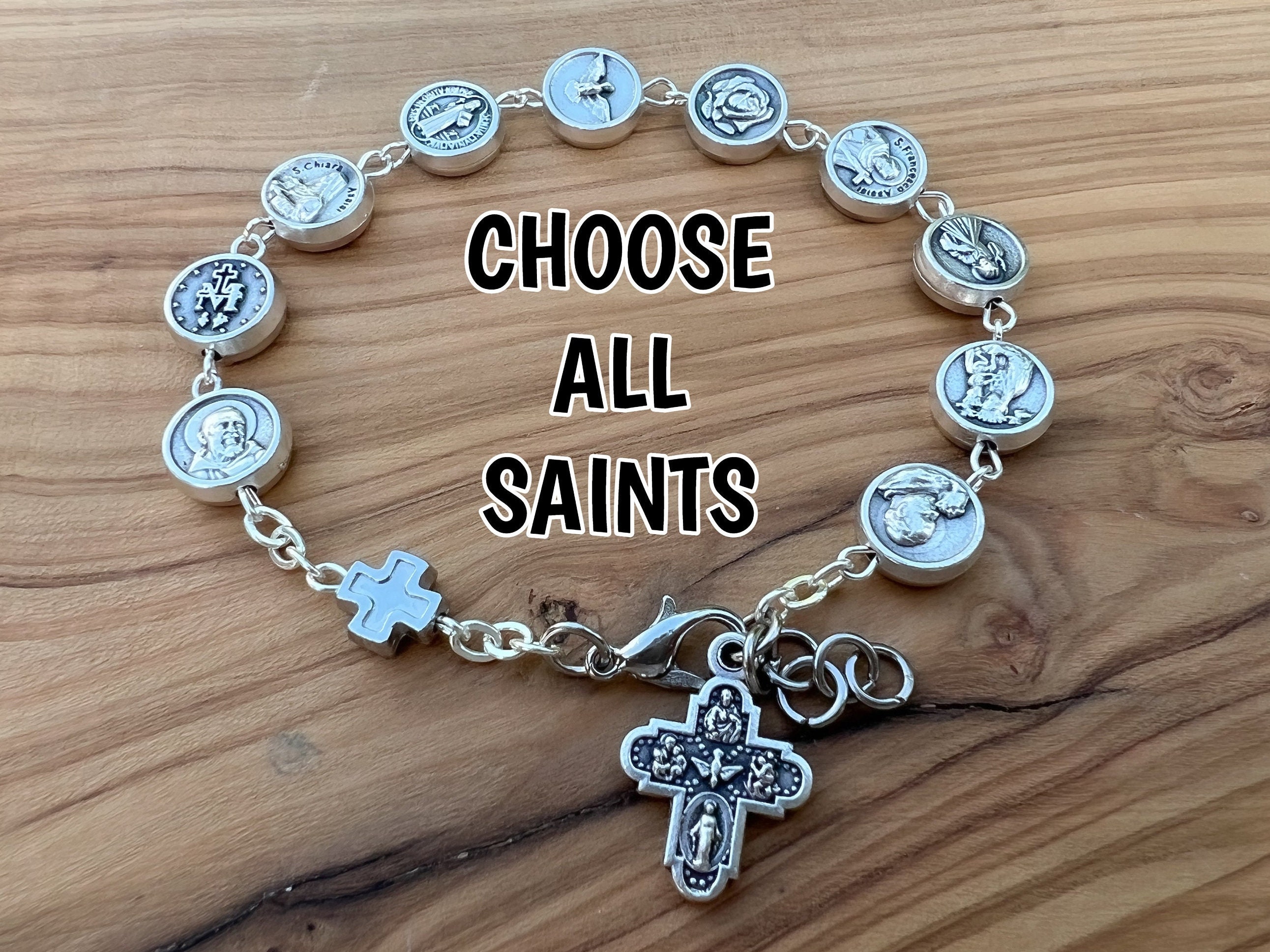All Saints Gold Bracelet 2024 | favors.com