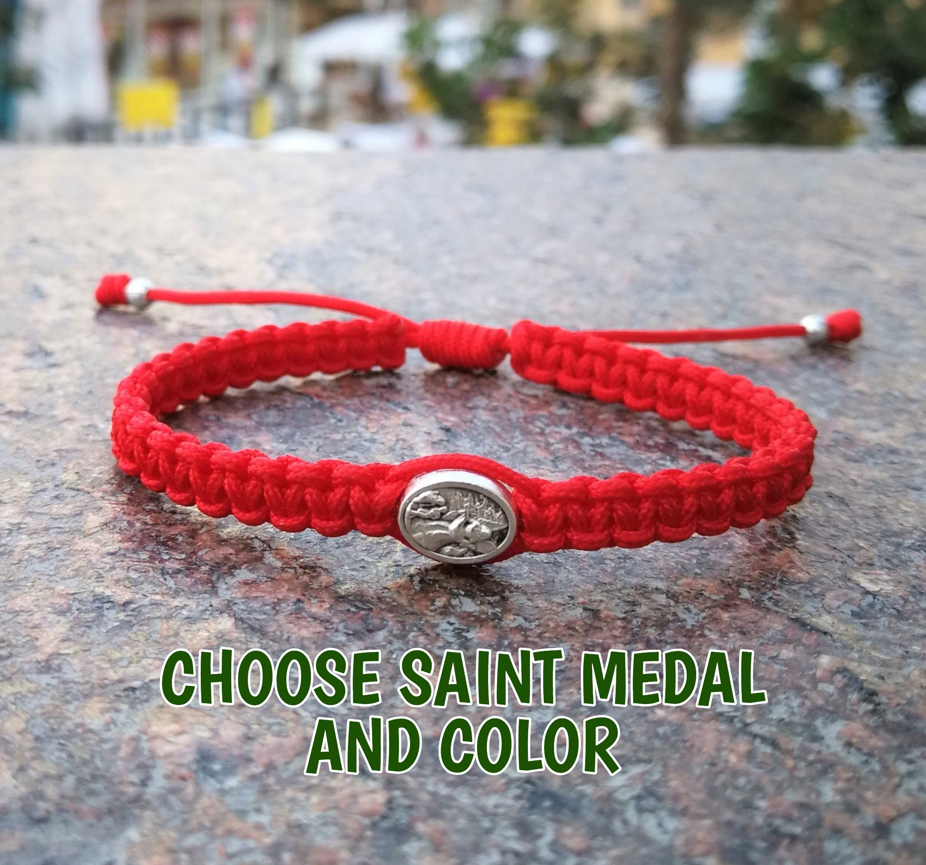 Guardian Angel Bracelet Saint Bracelet Catholic Bracelet Etsy