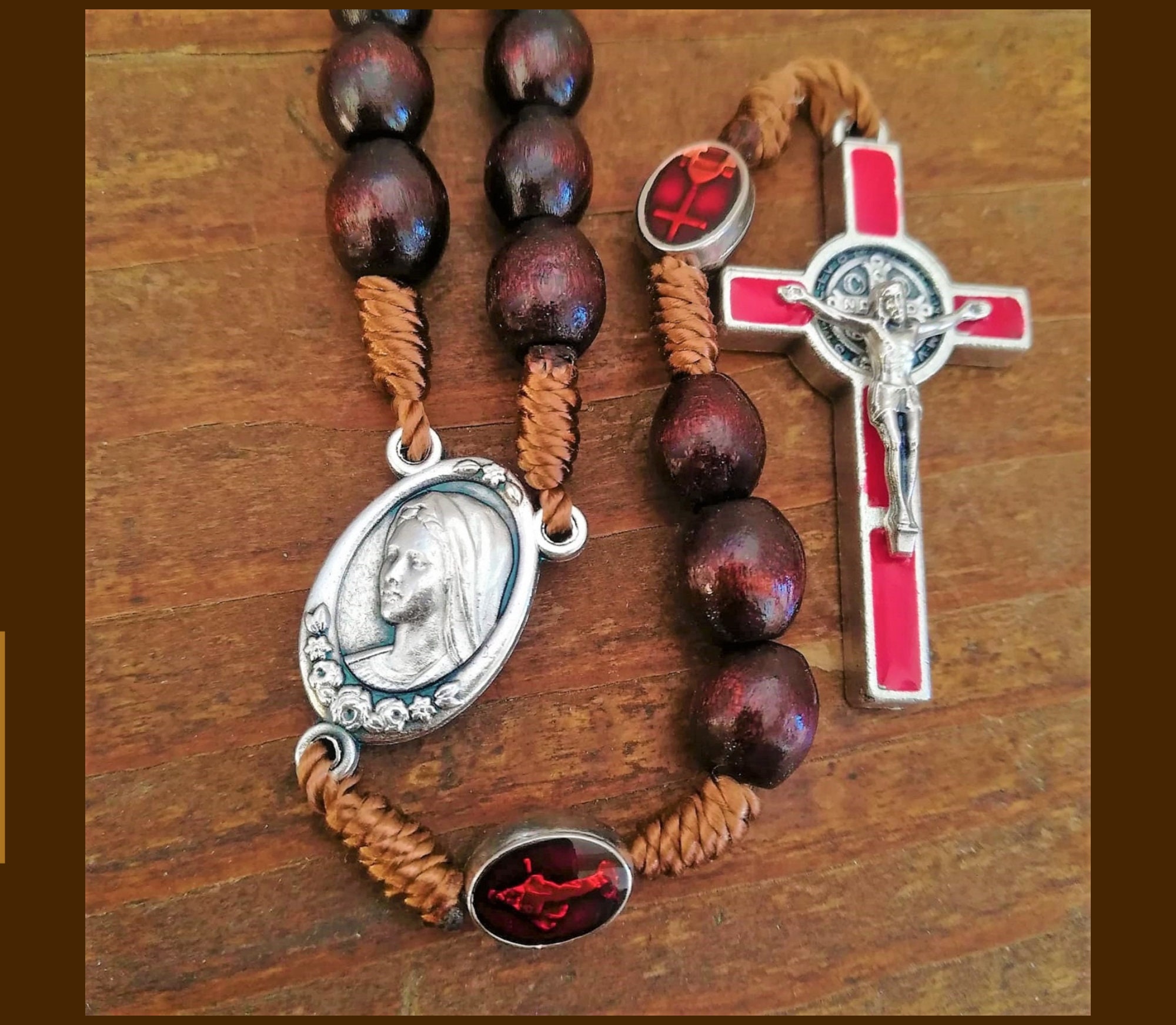 Wooden Rosary Catholic Rosary Beads Mens Rosary Womens - Etsy