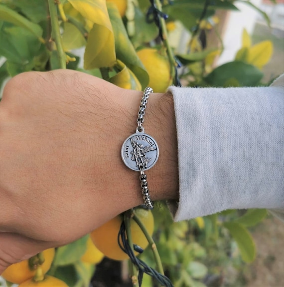 Mens st michael sale bracelet