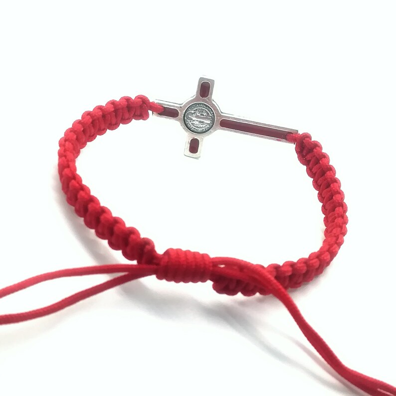 Red Cross Bracelet Catholic Bracelet for Women Girlfriend Etsy