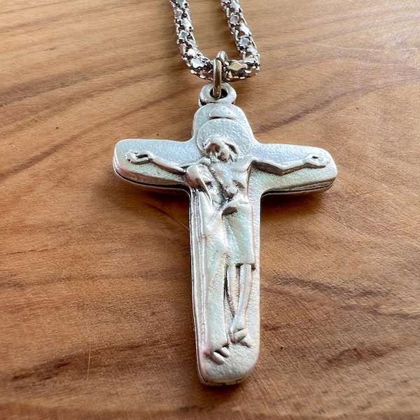 Katholische Kreuz Anhänger Halskette Religiöse Geschenk Schmuck