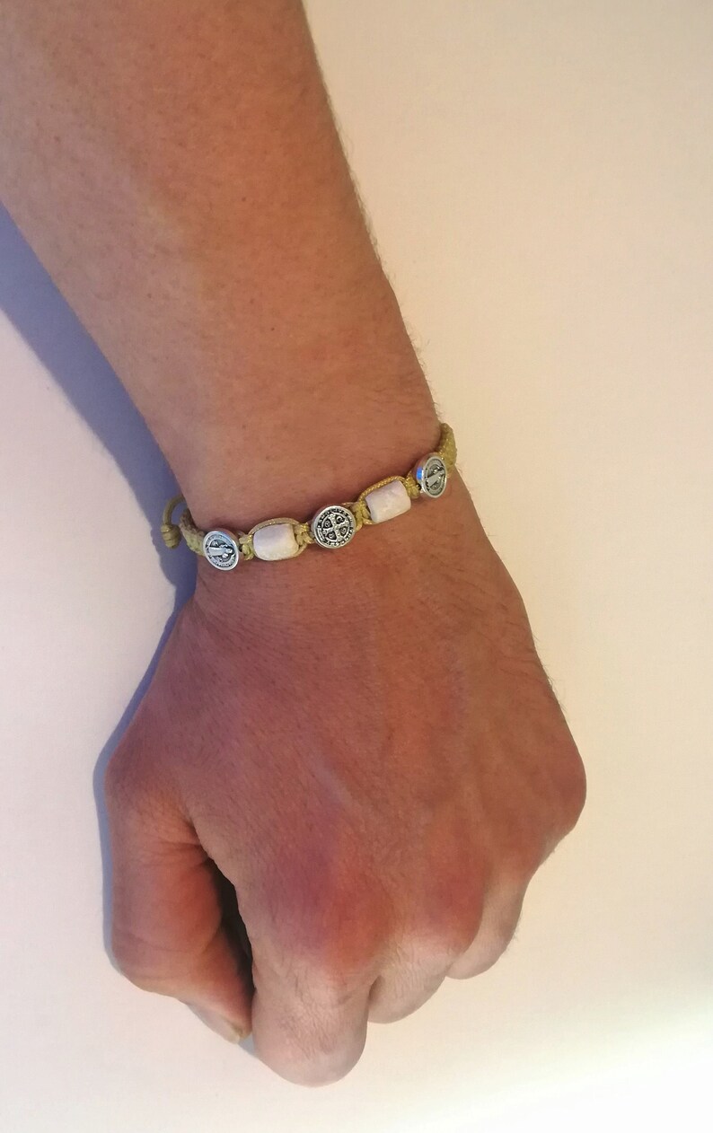 Saints Bracelet Medjugorje Stone Blessing Bracelet Catholic Etsy