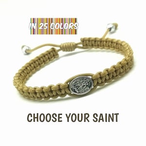 St Michael Archangel bracelet, guardian angel bracelet, catholic bracelet, saint bracelet, first communion bracelet, st michael medal