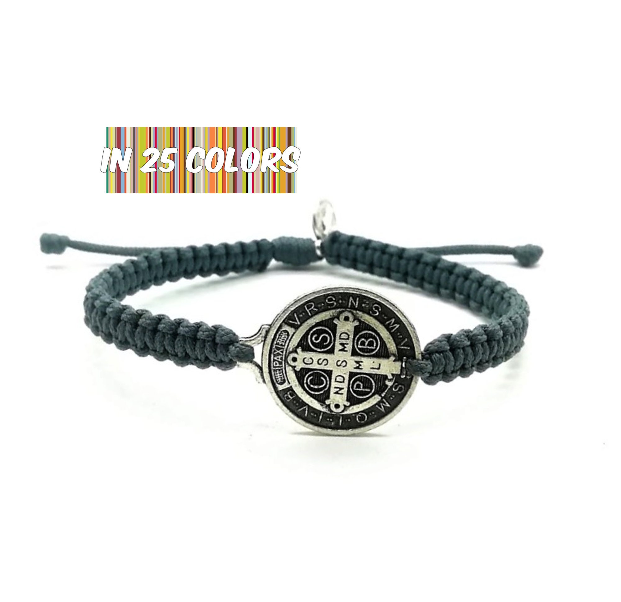 St Benedict bracelet St Benedict Medallion benedictine | Etsy