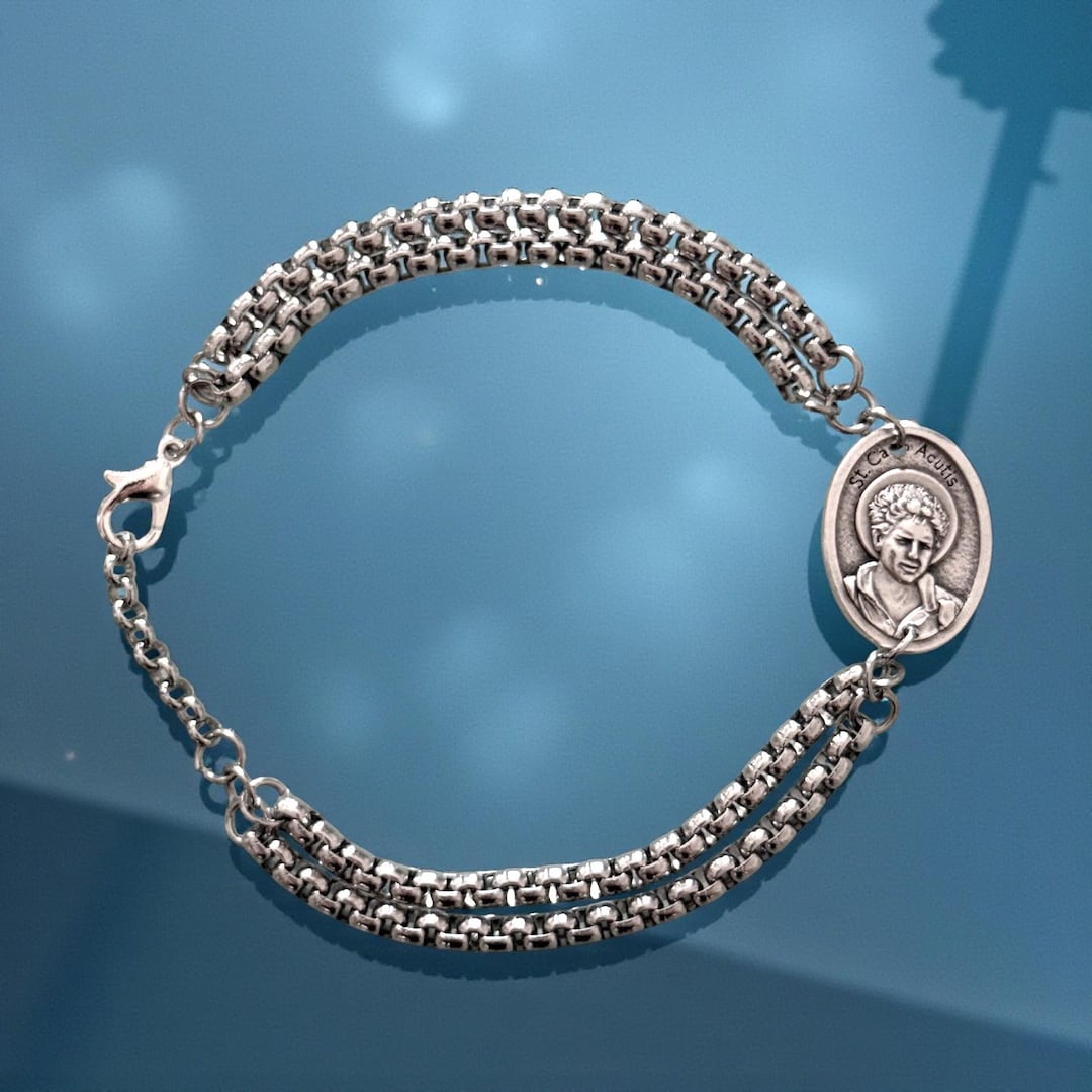 Saint Chain Christian Saint Chain Bracelet | Handmade in Medjugorje | Carlo Acutis ...