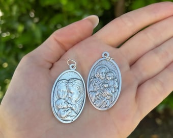WHOLESALE 2 5 10 20 Medals, St Joseph Holy Family Medal Pendant Charm